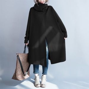 Zanzea Long Sleeve High Neck Sweater/Coat